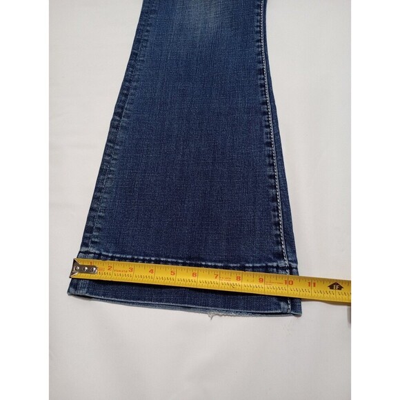 Rock & Roll Cowgirl Jeans Womens  31x34 High Rise Trouser Flare Medium Wash - Picture 5 of 14